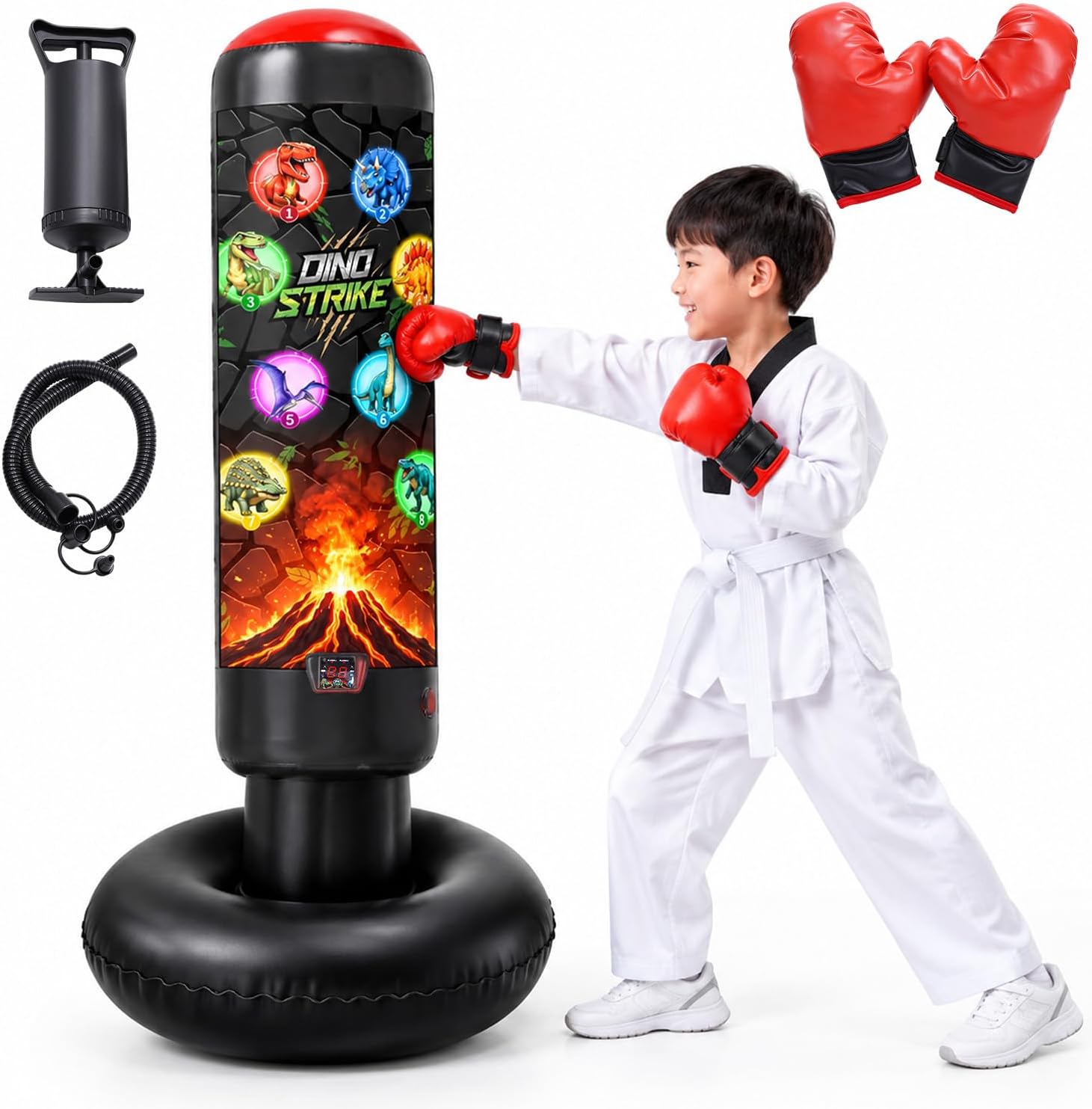 Amazon Outer Range Amazon.com : Dinosaur Inflatable Punching Bag for Kids with Gloves ...