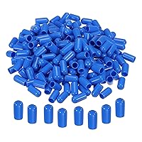 Vista 29 de MECCANIXITY 200 tapas de goma para extremos de 5/16 pulgadas, protector de rosca de vinilo redondo de PVC para tubería de perno de tornillo