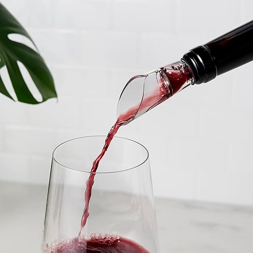 Miniatura 4 de True Boquilla para aireador de vino aéreo, vertederos de aireación para botellas de vino, transparente