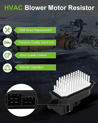 Miniatura 347 de SCITOO Resistencia de motor de ventilador HVAC para 2008-2013 para Chrysler 300/2008-2016 para Town & Country/2008-2010 para Dodge Charger/2008-2018