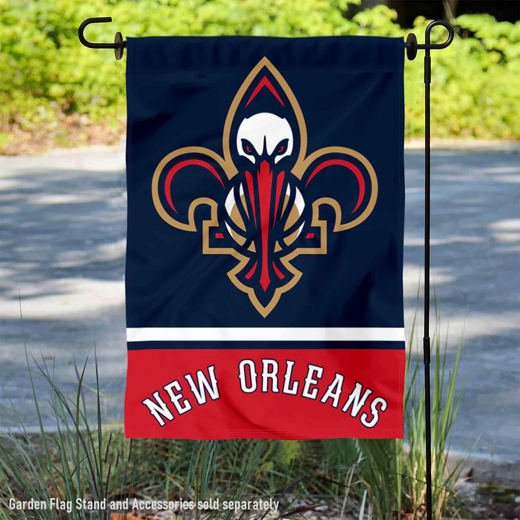 Amazon.com : New Orleans Pelicans Double Sided Garden Flag