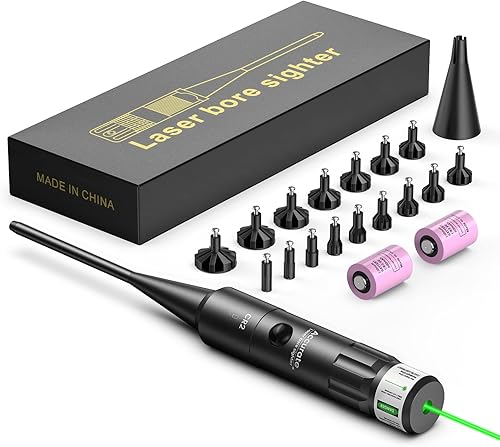 EZshoot Kit de visión de perforación de puntos verde brillante o rojo con interruptor de botón grande para calibre .17 a 12GA