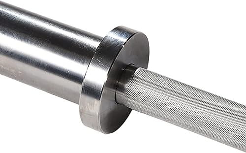 Miniatura 5 de Body-Solid (OB72A15) Barra olímpica de aluminio, barra recta de 6 pies, barra recta de 15 libras para levantamiento de pesas, entrenamiento de