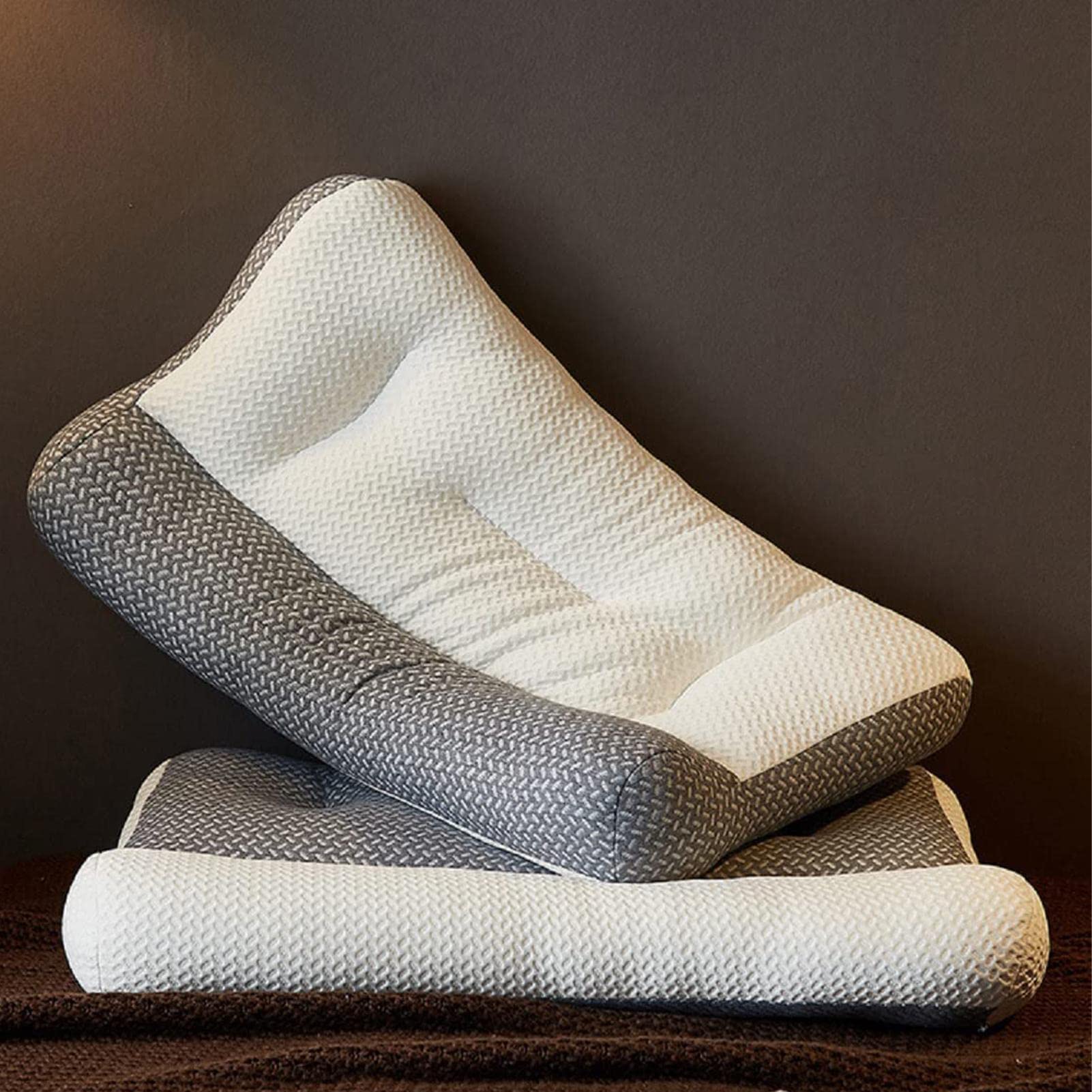 Almohada Cervical, cojín Transpirable, cojín ergonómico para con Almohada Lavable, Almohada ortopédica para , Espalda y Vientre