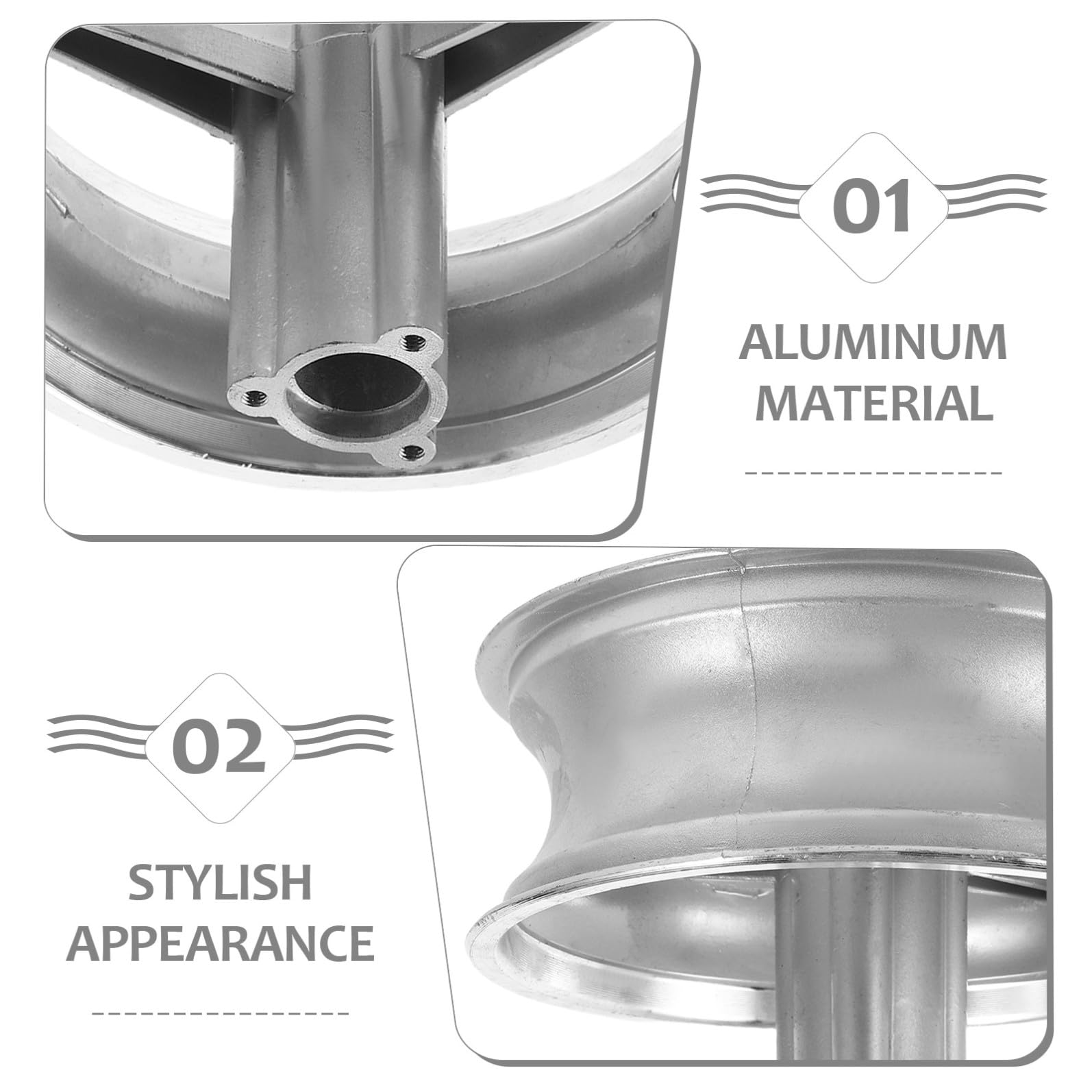 BESTYASH Jante Arrière en Aluminium pour Mini-moto 47cc et 49cc 110/50-6.5 Design Léger et Ajustement Précis pour Courses de Rue et Aventures de Compétition