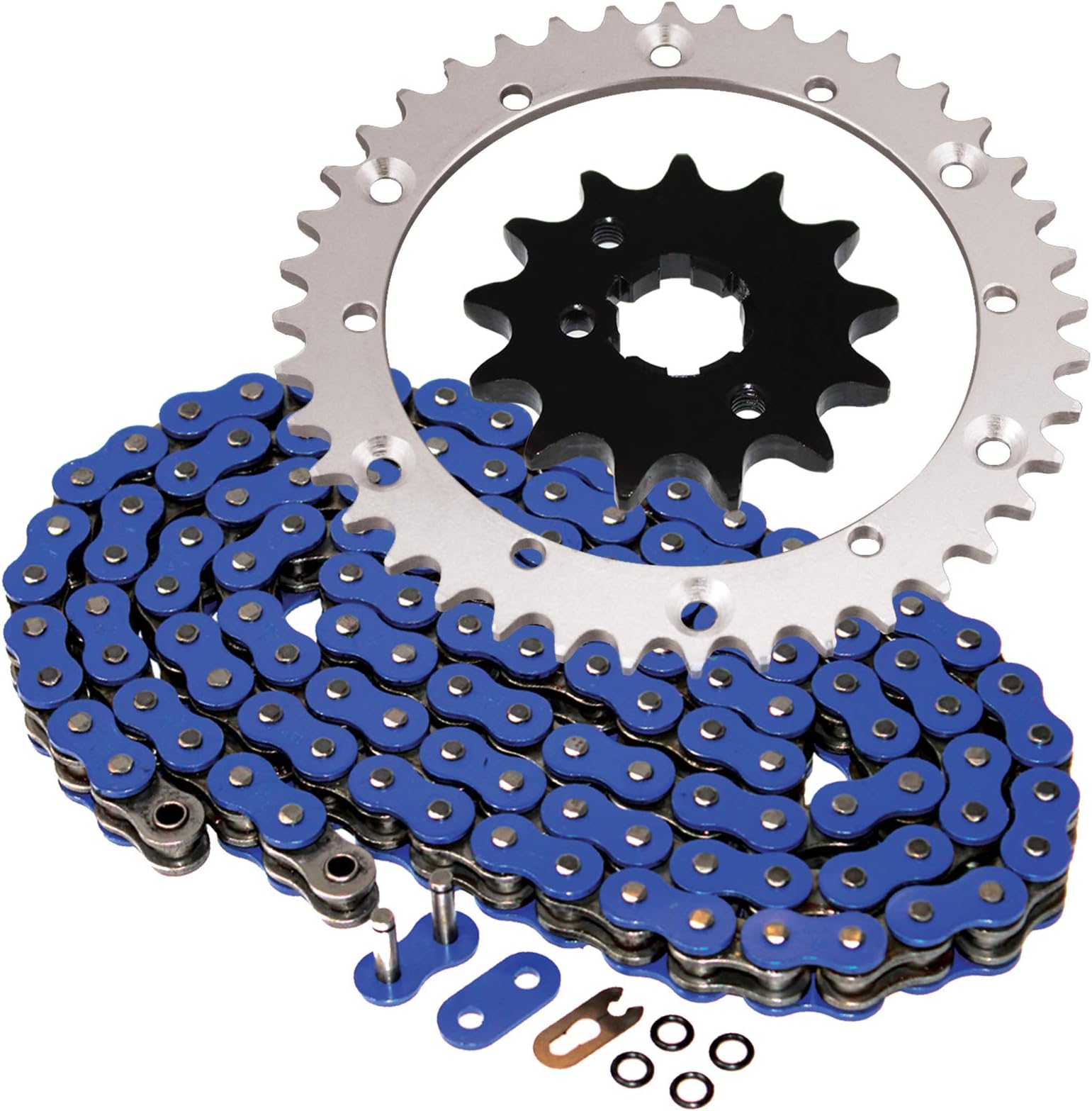 Caltric Blue ORing Drive Chain and Sprockets Kit