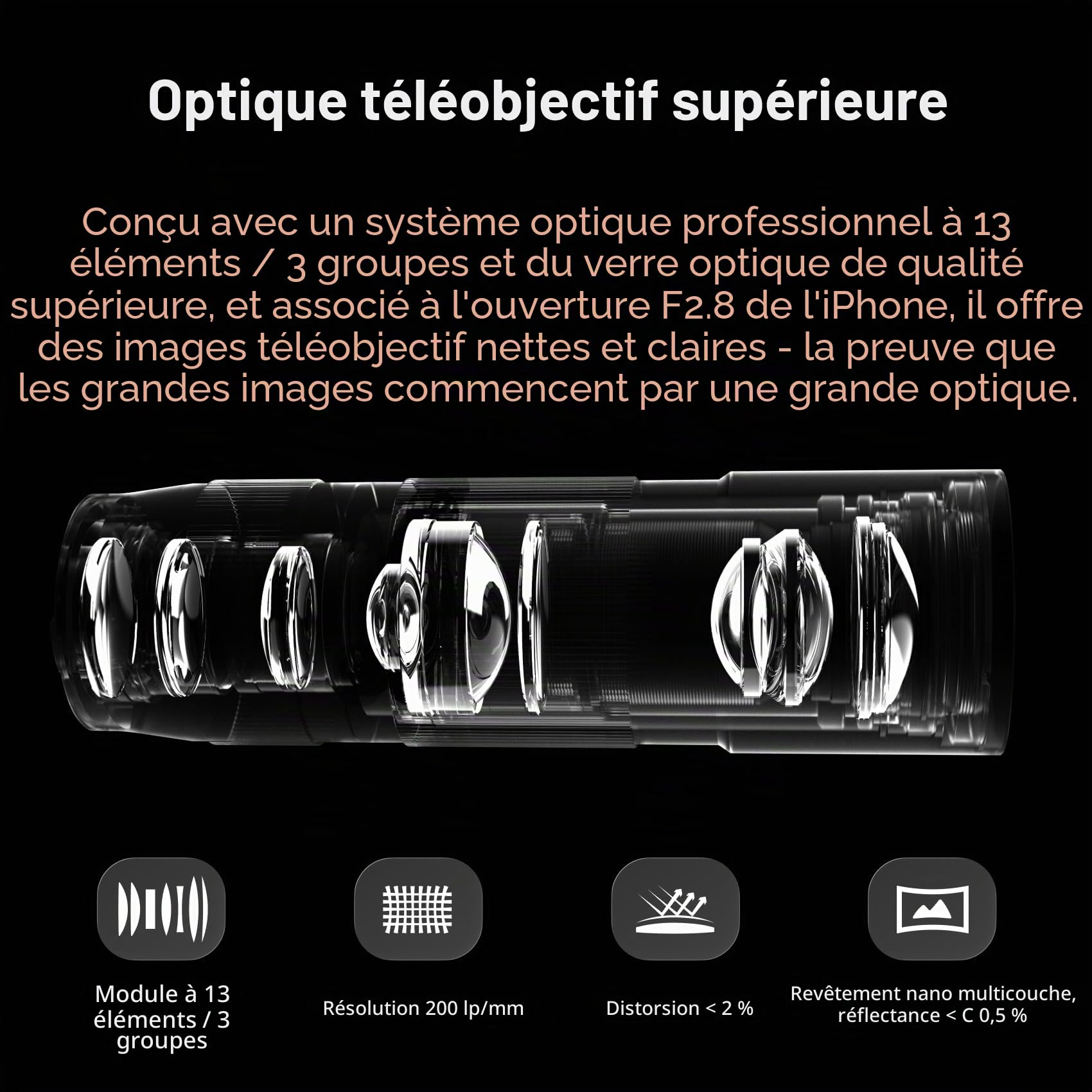PGYTECH RetroVa Coffret Tout-en-Un iPhone 17 Pro Max, avec Téléobjectif 2.35x, Coque Vintage, Poignée Bluetooth pour Smartphone,Slot MicroSD, Filetage 1/4"-20, Support de Trépied & Dragonne