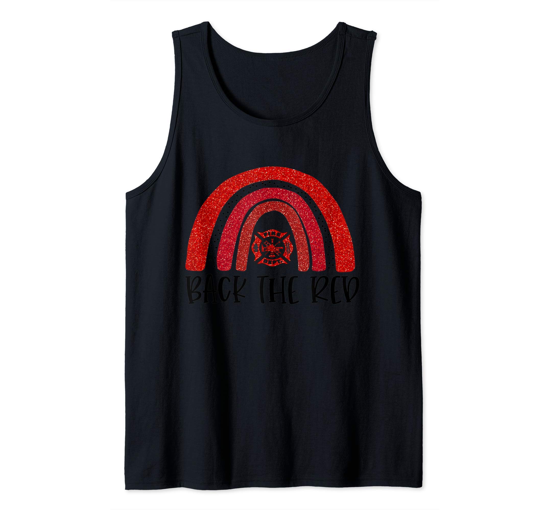 Back The Red-Best Gift Ideas for Firefighter-my heroes Tank Top