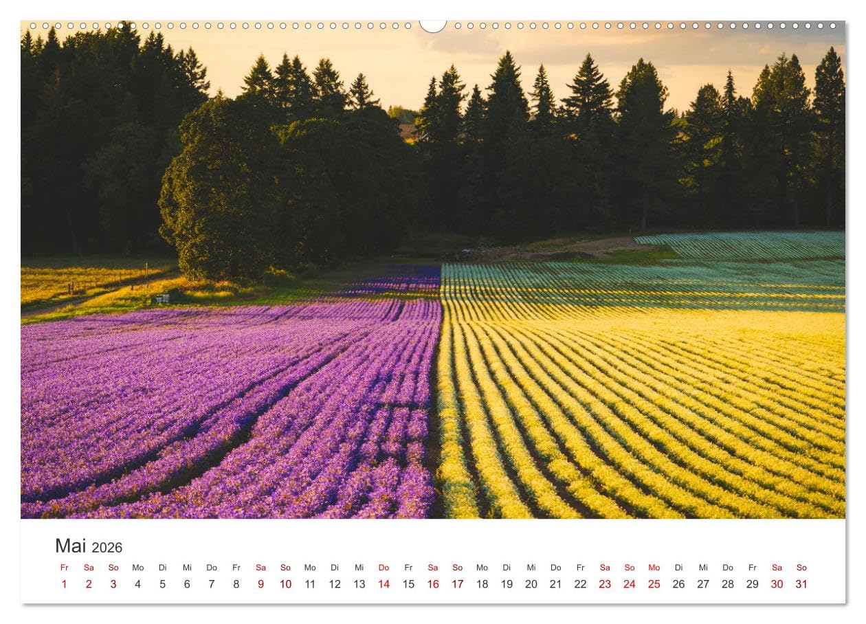 Oregon - Amerikas wunderschöne Westküste (hochwertiger Premium Wandkalender 2026 DIN A2 quer), Kunstdruck in Hochglanz: Natur Pur im Westen Amerikas. (CALVENDO Orte)
