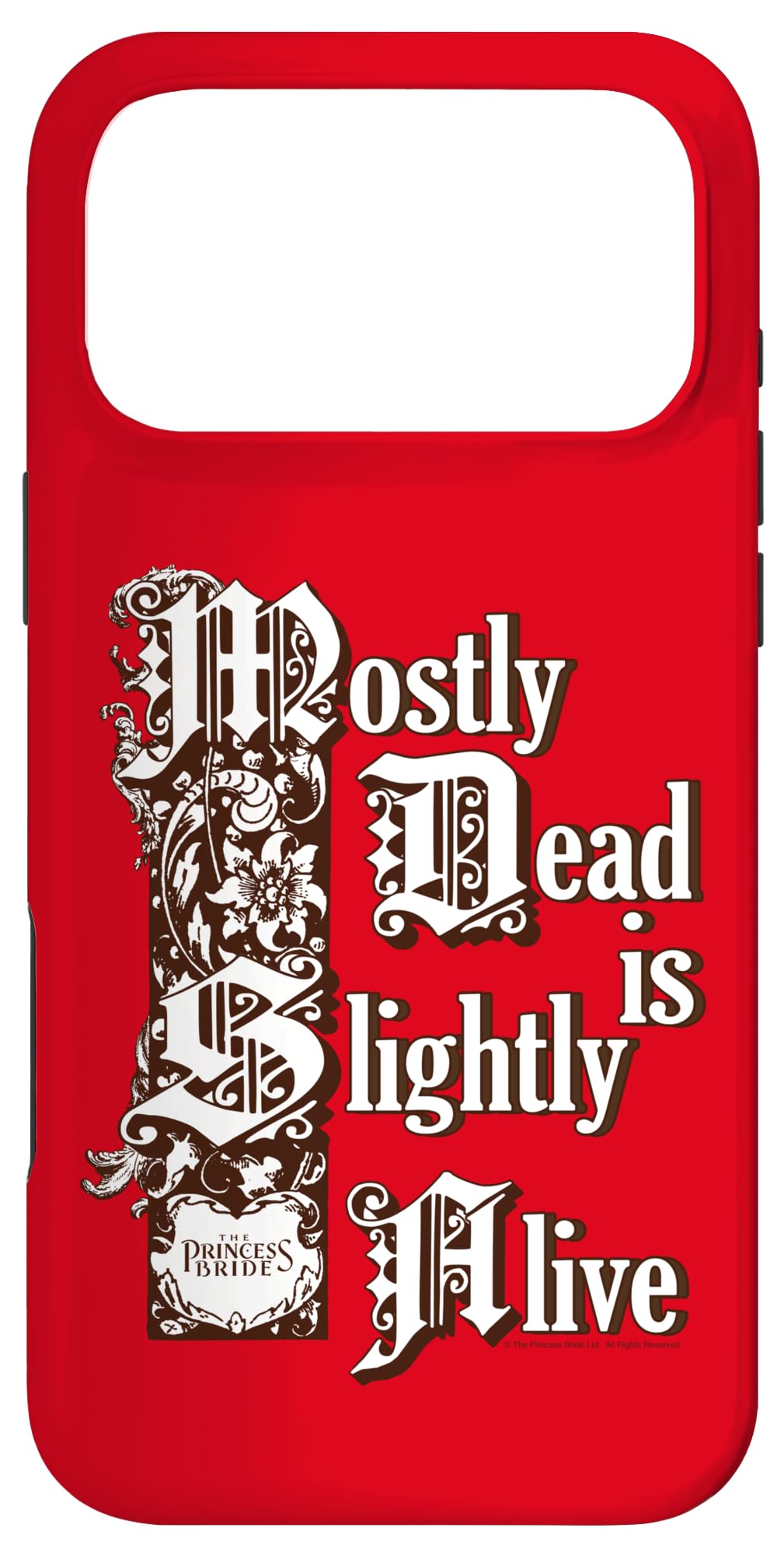 Coque iPhone 17 Pro Max Princess Bride Mostly Dead protection antichoc et étui rigide pour smartphone