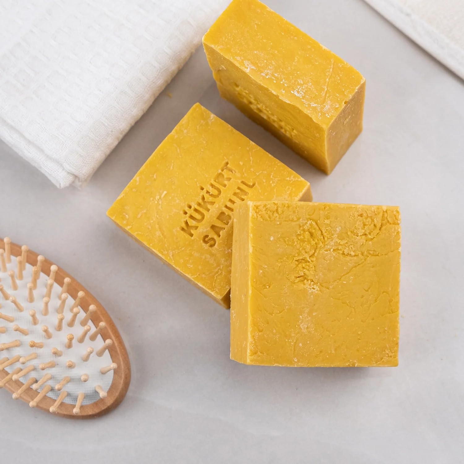 Cielche Handmade Sulphur Soap Bar 150 gr Acne, Oily Skin, Anti-inflammatory, Prone Skin, Blackheads, Exfoliating,Antibacterial - Image 2