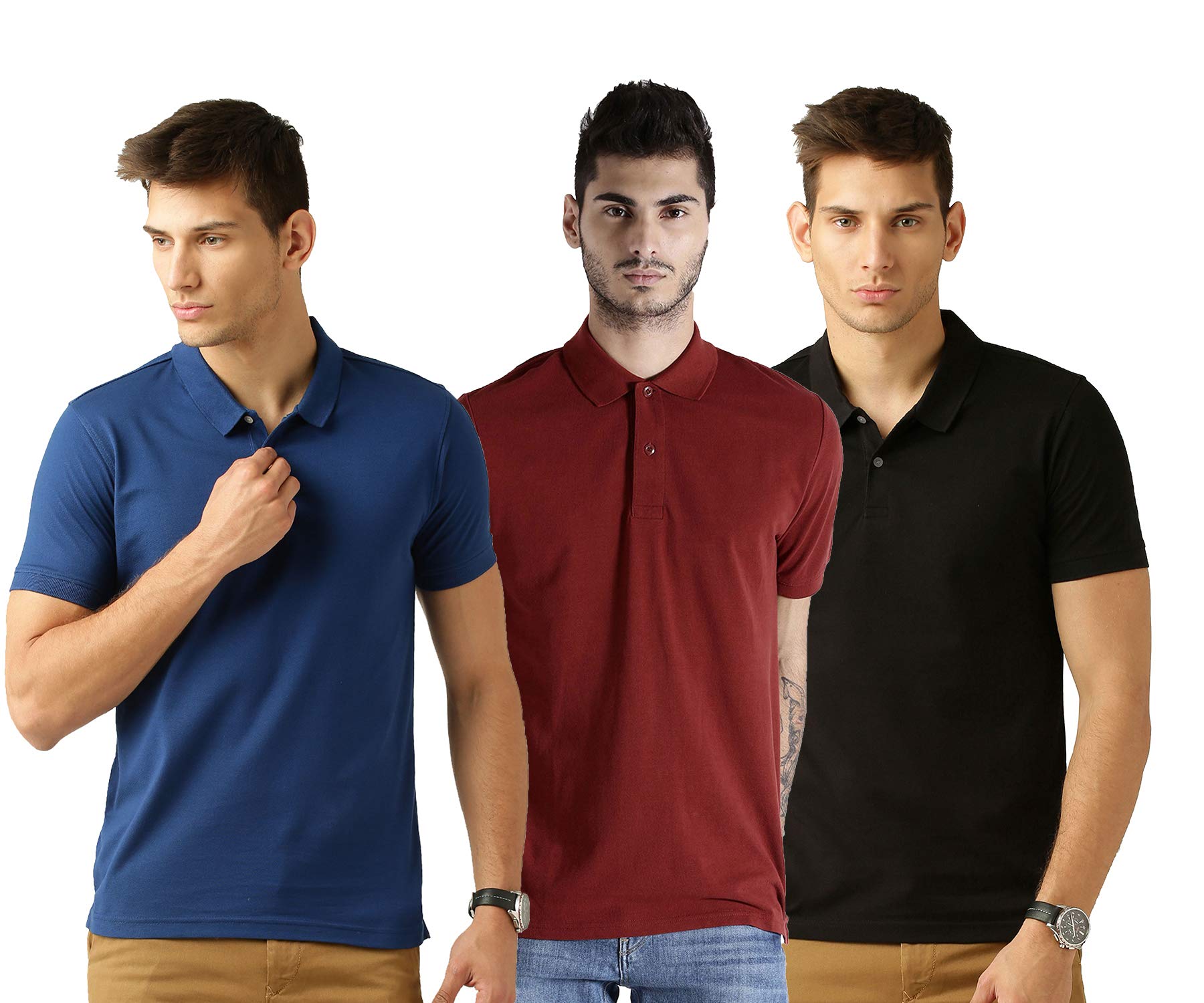 Concepts Multicolor Cotton Blend Polo Tshirt