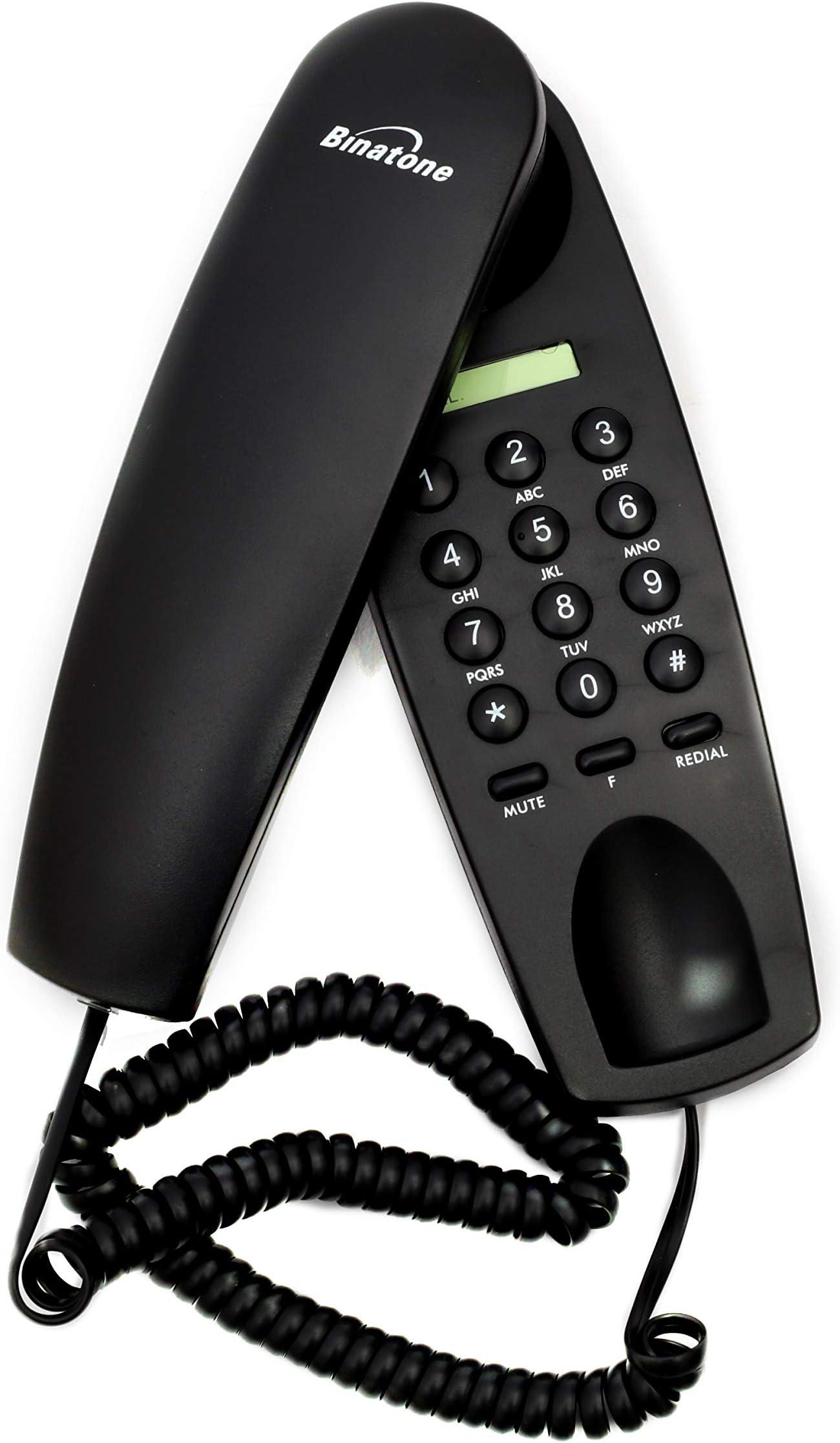 Binatone Trend 1 Digital Corded Landline Phone with Dedicated Flash Button, Wall Mounted Supported, alphanumerical keypad, Mute Audio Input Feature Available for Office & Home