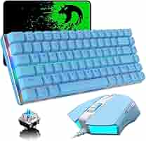 AK33 Mechanische Gaming Tastatur 80% | Blaue Schalter RGB Beleuchtung | 82 Tasten Anti-Ghosting