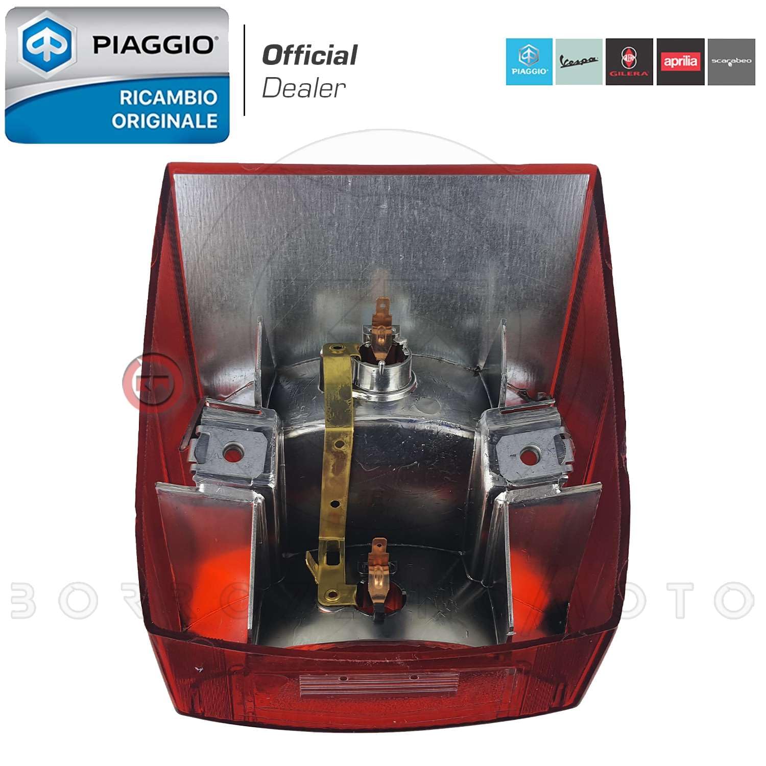 Piaggio Fanale Stop Posteriore Originale Compatibile con Vespa PX PE 125 150 200 1978 al 1983