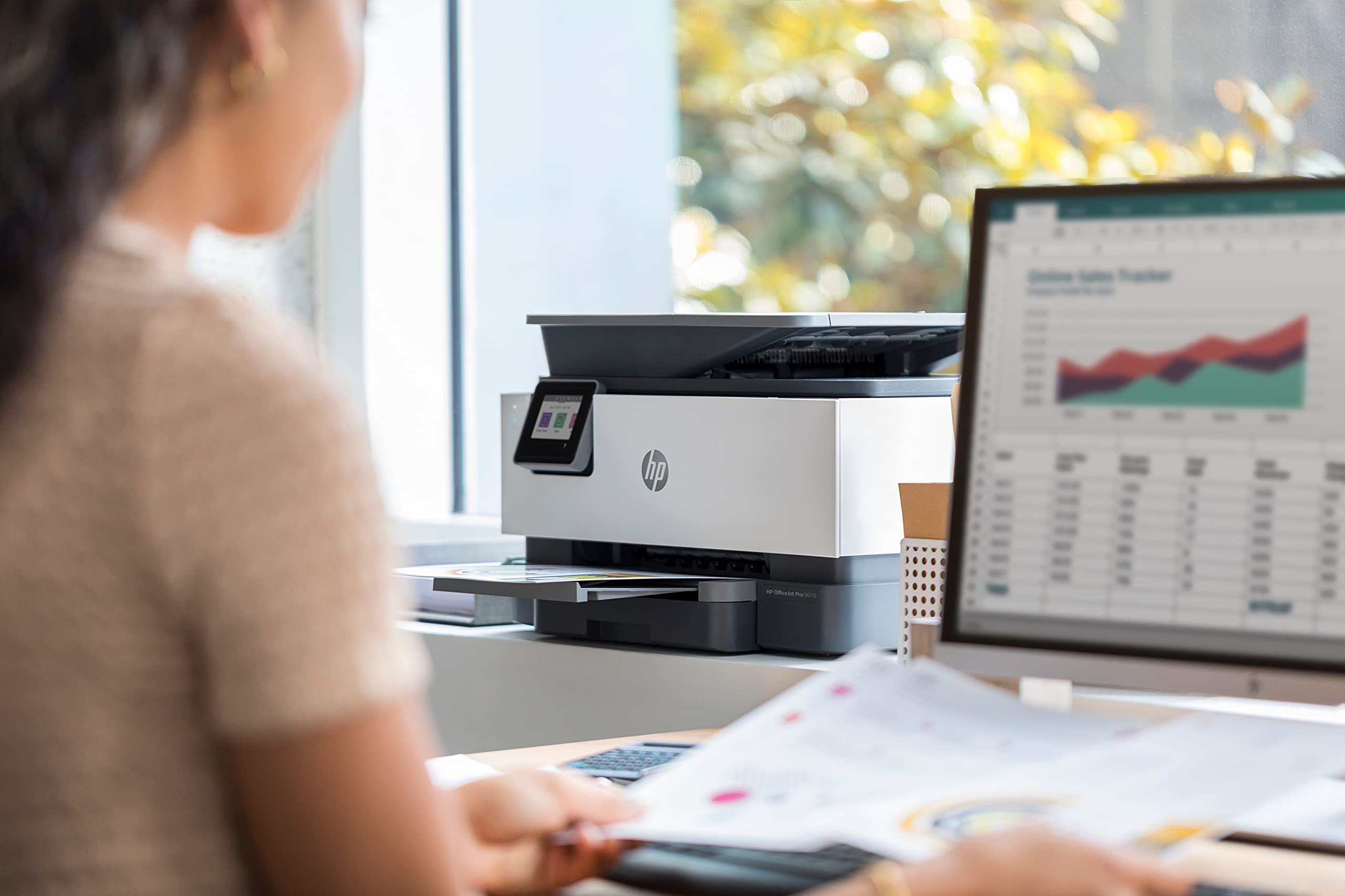 HP OfficeJet Pro 9010 All in One Wireless Printer With Smart Tasks For