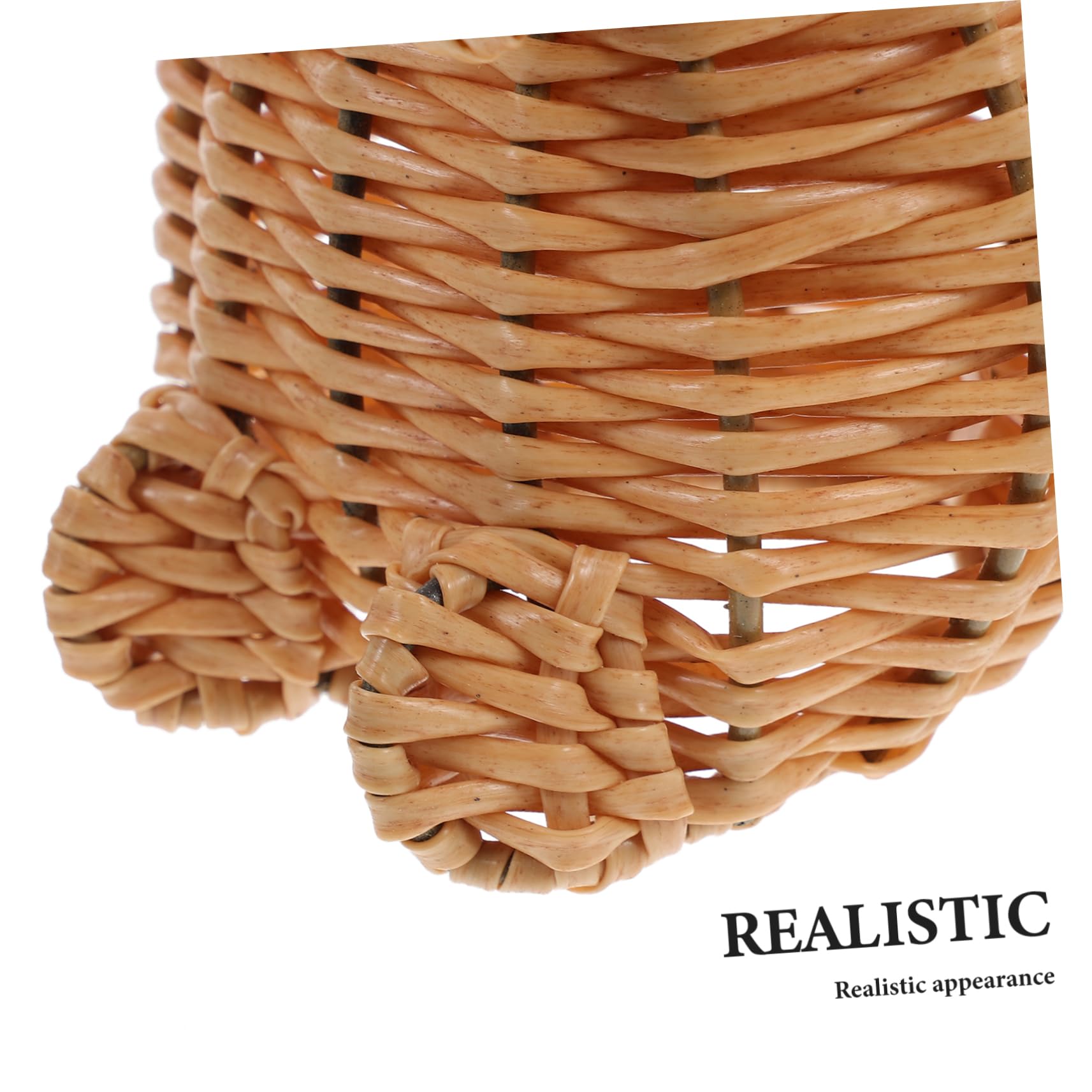 Levemolo Handgewebte Osterhasen Ornamente aus Pp mit Niedlichem Design Realistische Tischdekoration für Frühlingsparty und Wohnaccessoire Osterdeko