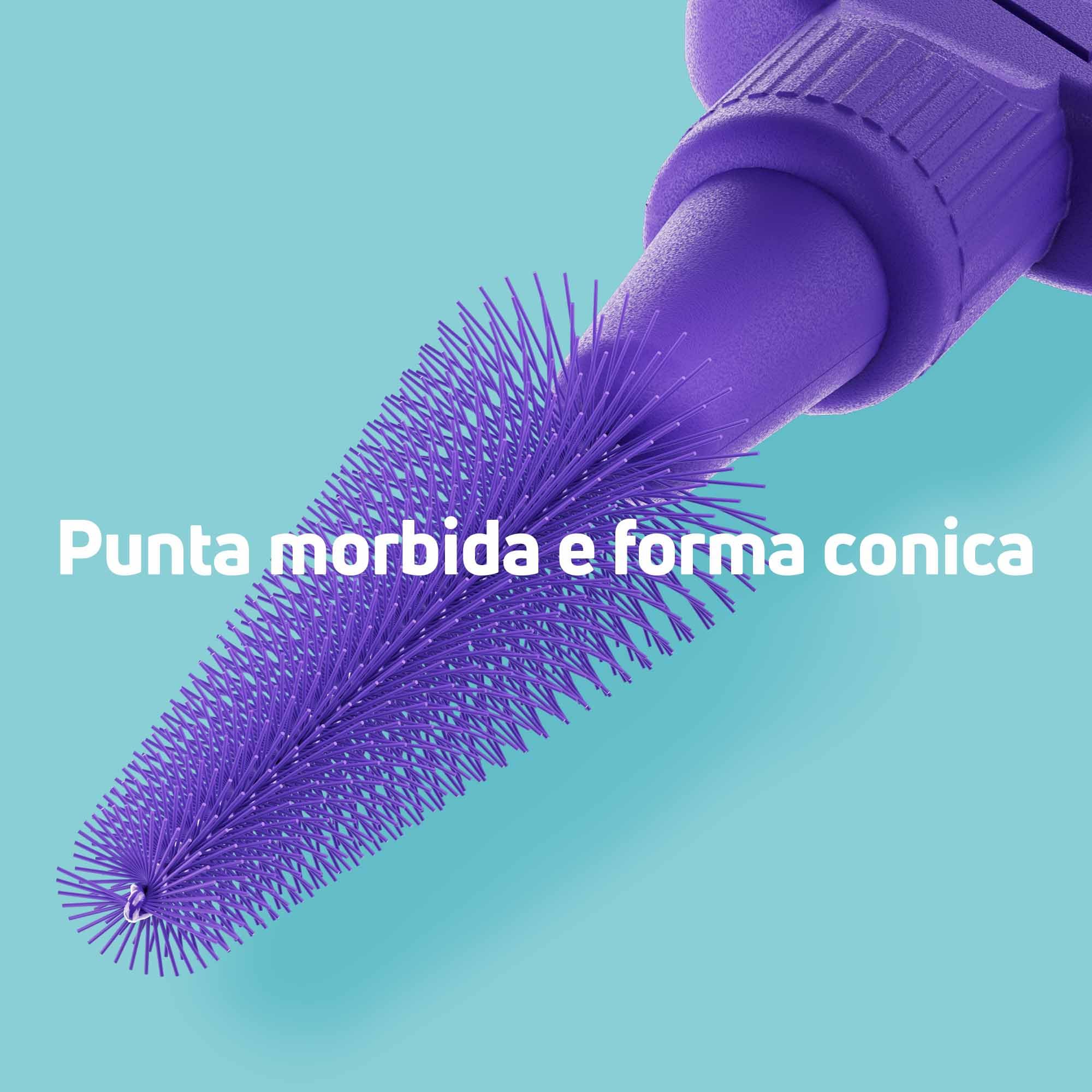 TePe EasyFit™, Viola, M/L, 6 pz, rimozione placca, pulizia efficace degli spazi interdentali, per spazi da medi a larghi