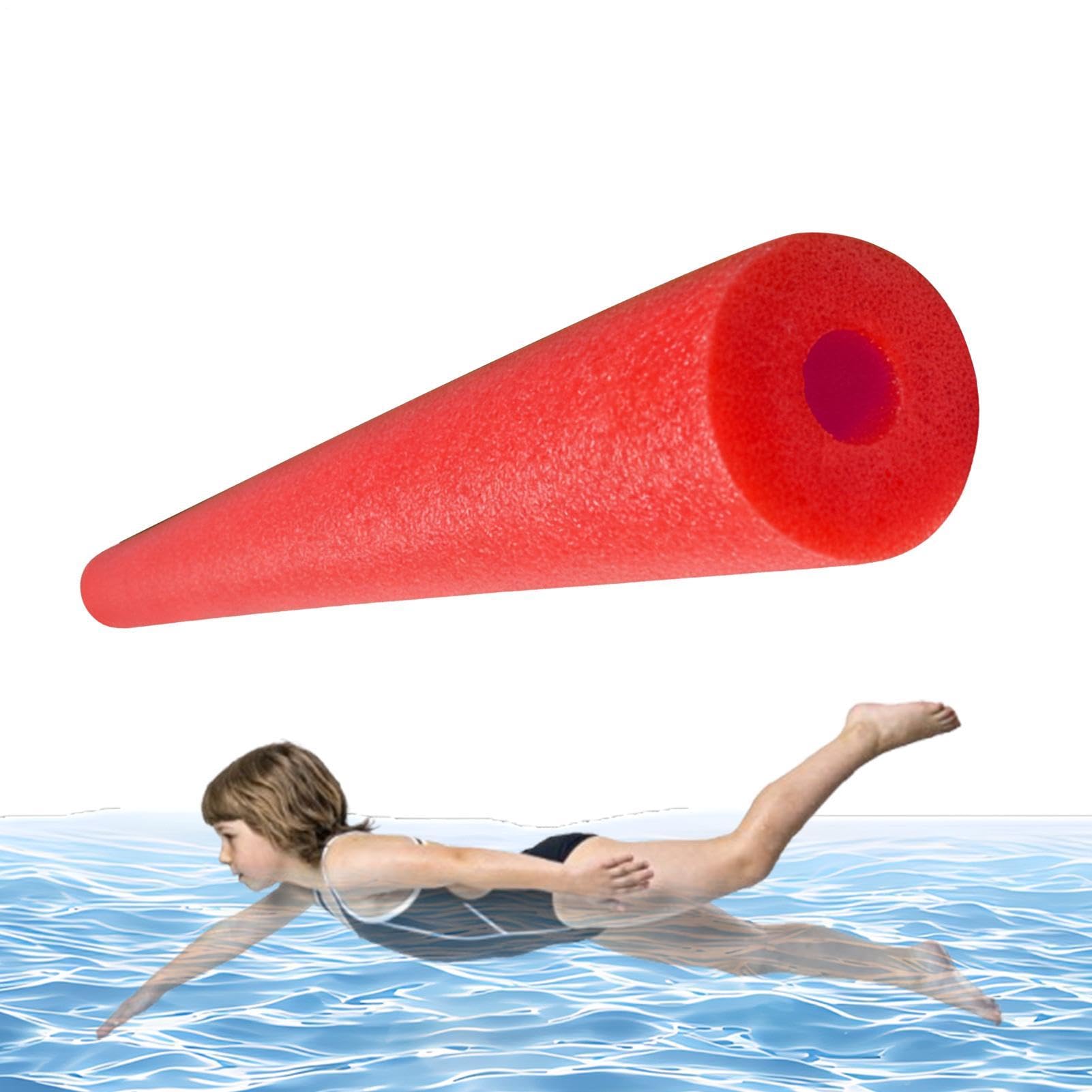 Colorful Large Pool Noodles Foam, Hollow Floating Tubes for Swimming, Aerobics, Water Sports, Craft Projects, Parties, Multi-Purpose Pool Float and Floating Training Device, Fun Toys for Kids