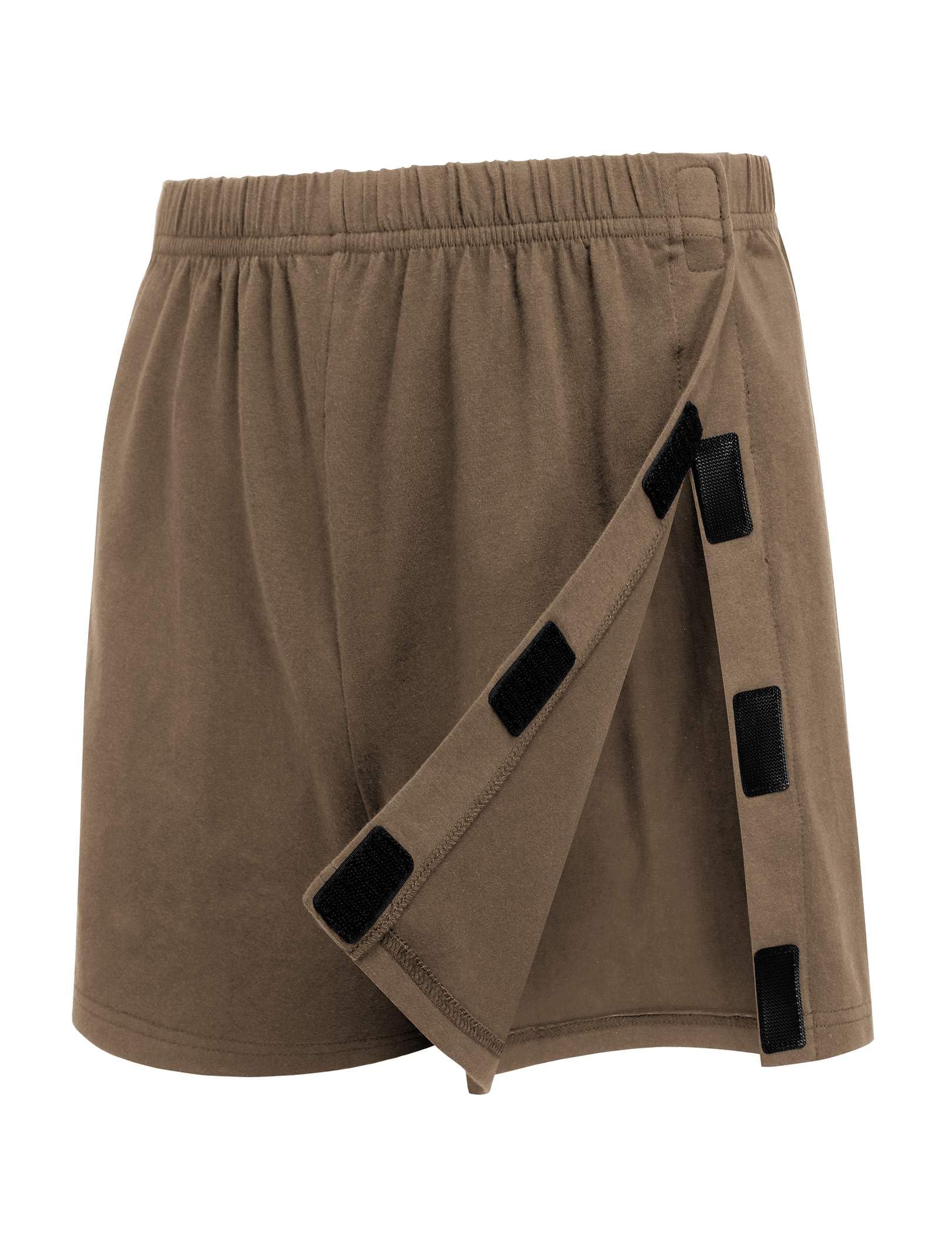 Deyeek Men's Tear Away Post Surgery Cotton Shorts 3-inch