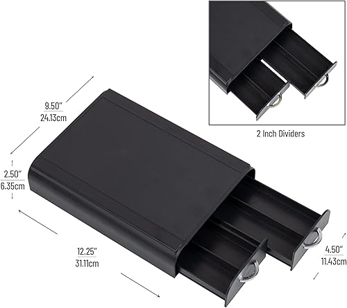 Miniatura 3 de Mind Reader Anchor Collection - 3 cajones de porción individual capacidad de 24 cápsulas organizador de encimera base de máquina de café 1225