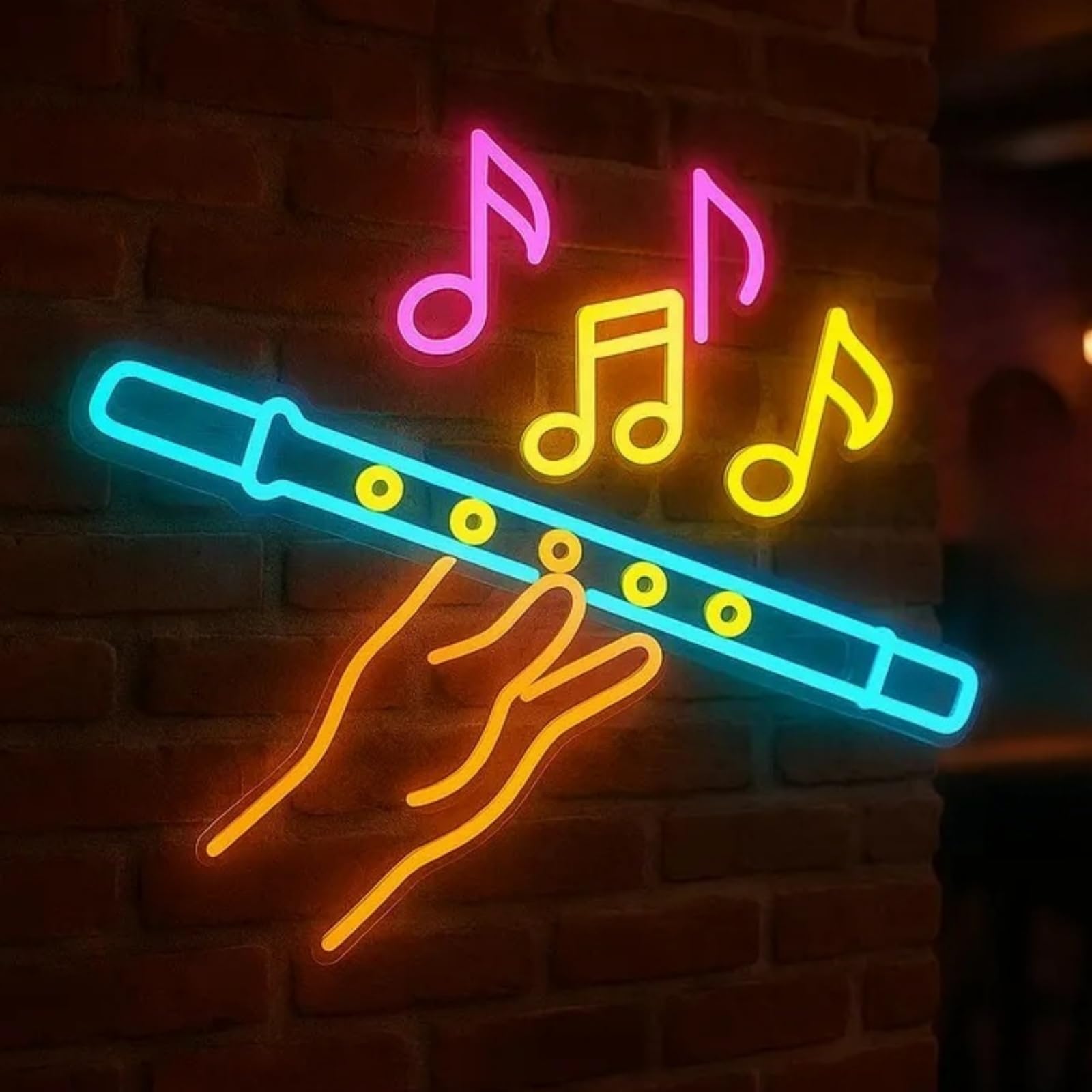 Ręcznie z nutą muzyczną, neonowy szyld muzyczny, muzyka, neonowe światło do baru piwnego, studia muzycznego, sypialni, dekoracja ścienna, impreza, klub