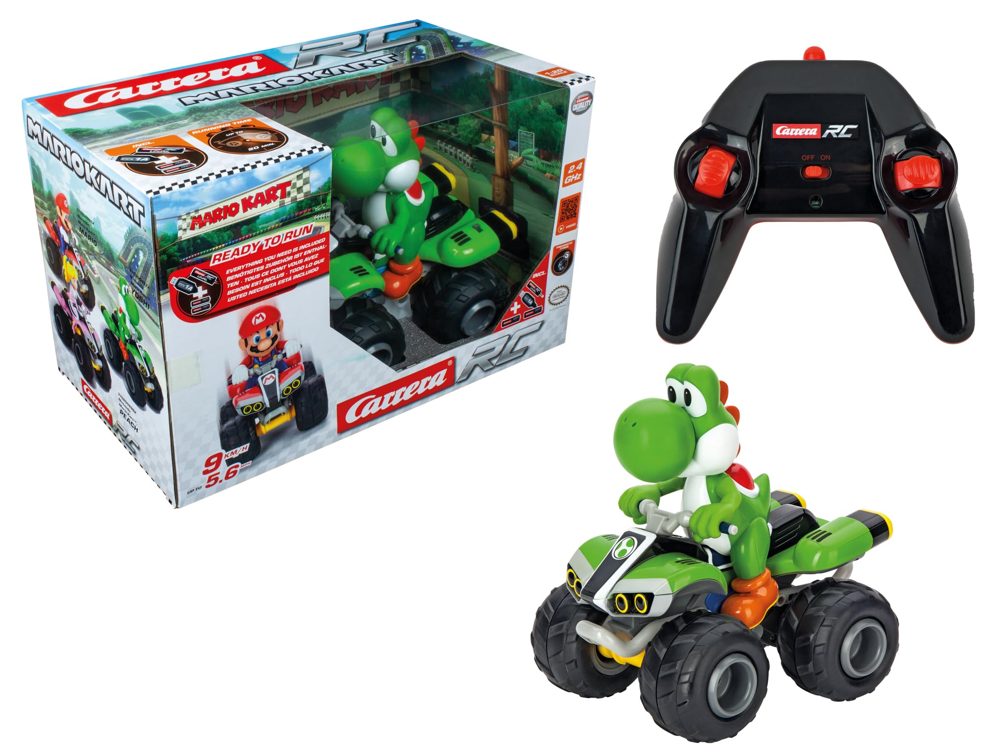 Carrera - 370200997X RC Mario Kart, Yoshi - Quad