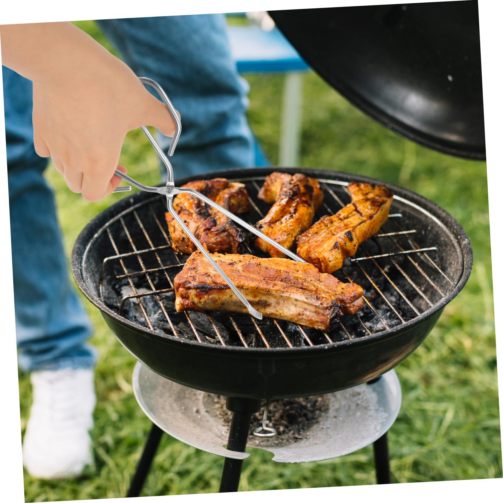 FUNOMOCYA Outdoor Rubbish up Tool Trash Clamp Smooth Surface Safe and Comfortable to Hold Metal Litter Picker Easy Operation