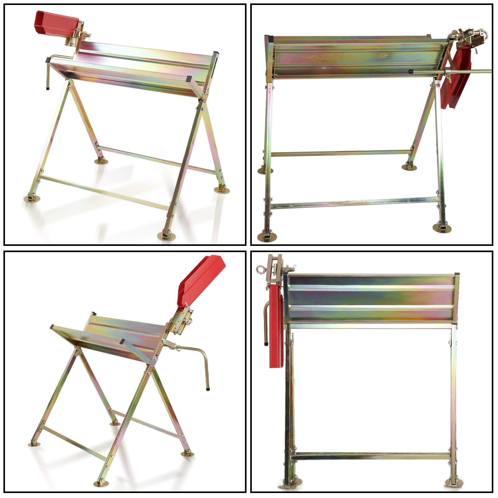 Chevalet de sciage pour scie à chaîne avec support pour tronçonneuse, pliable, pour scieries et ateliers, capacité jusqu'à 150 kg, 81 x 72 x 78,5 cm