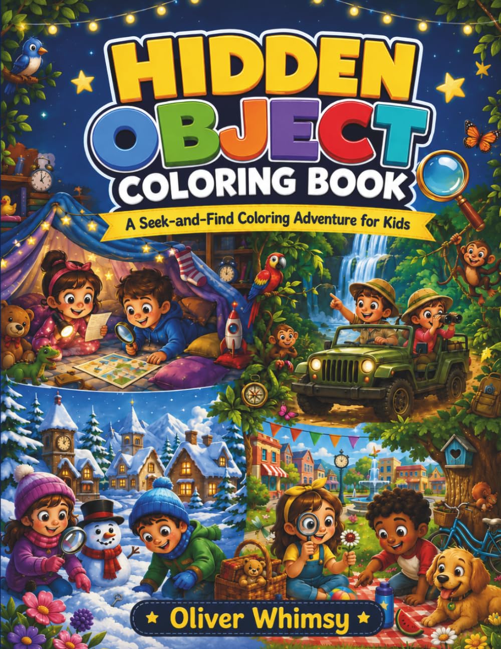 Hidden Object Coloring Book: A Seek-and-Find Coloring Adventure for Kids