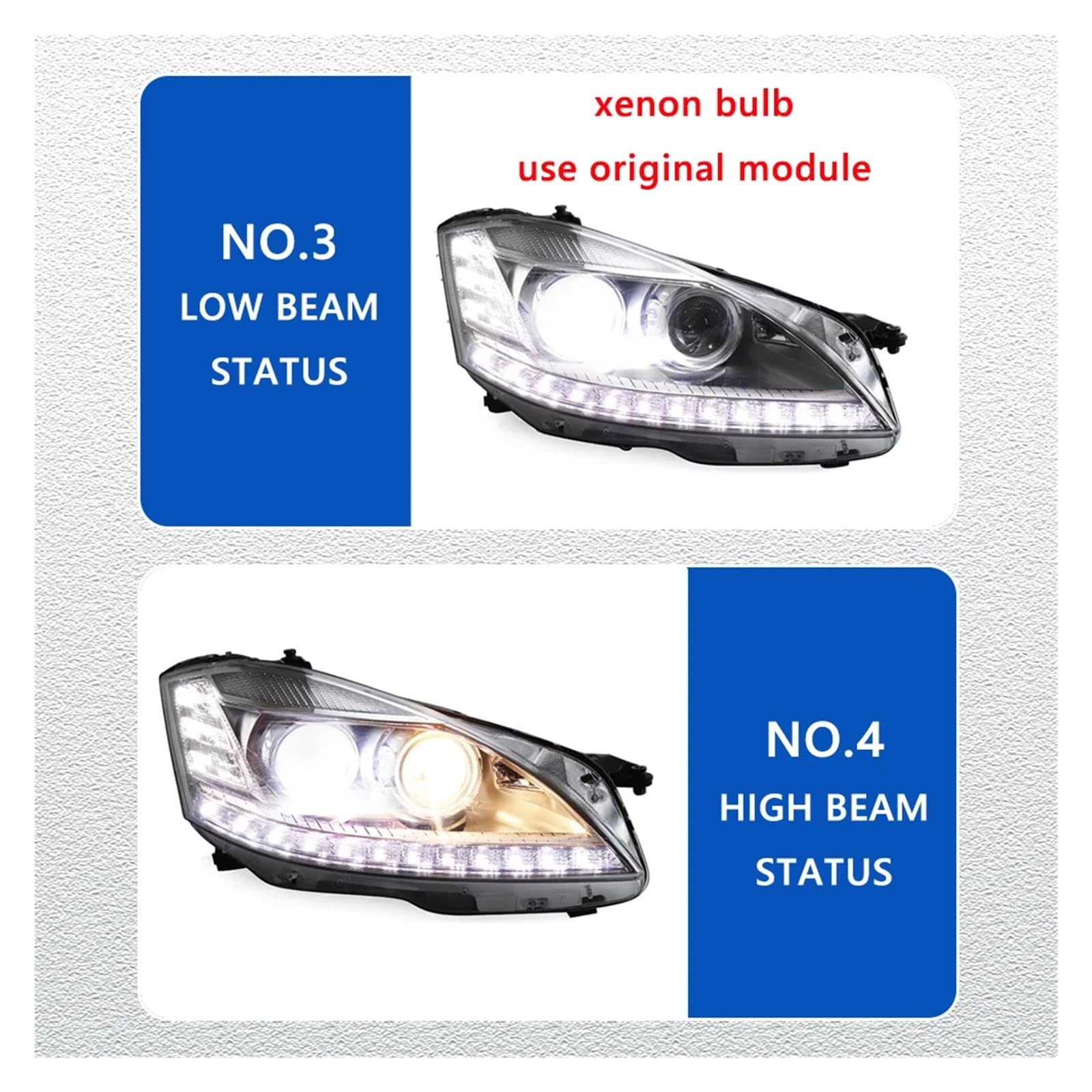 Pasuje do Be//nz S klasa W221 06-09 ksenonowe DRL reflektor samochodowy montaż sygnału akcesoria samochodowe zmodyfikowana lampa reflektory LED