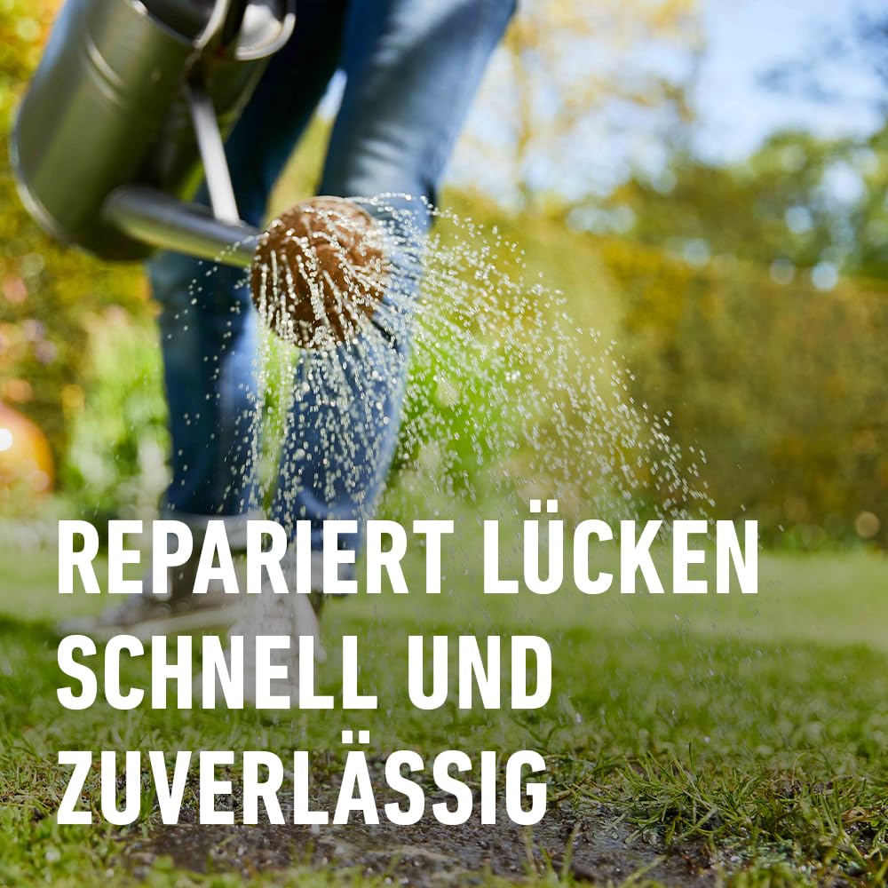 COMPO SAAT Nachsaat-Rasen - für Lücken und kahle Stellen - zuverlässiger Nachsaatrasen - hochwertige Saatgutmischung mit Premium-Mantelsaat - 2 kg für 100 m²