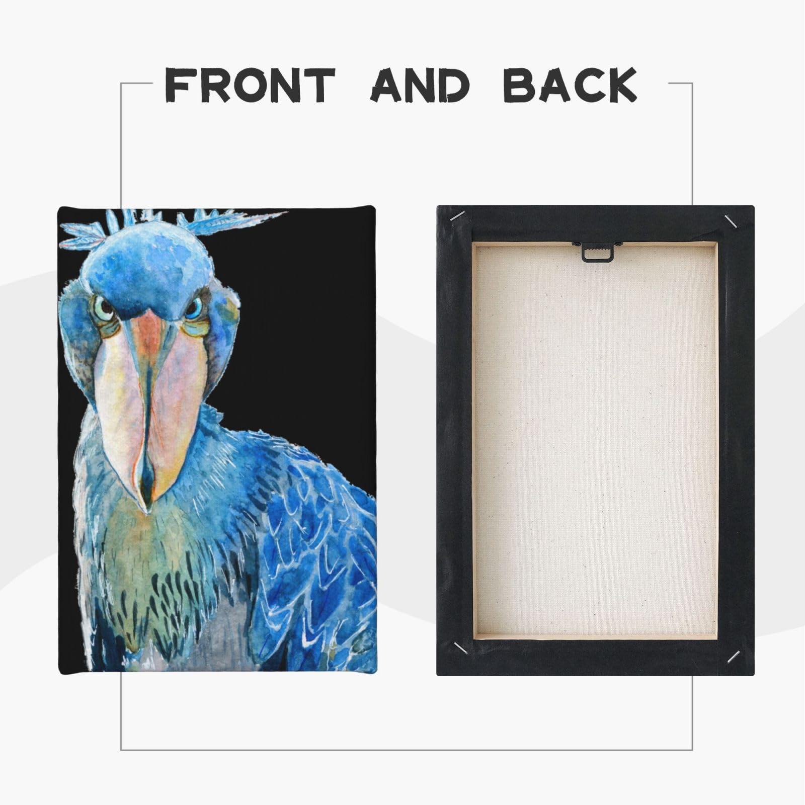 Amazon.co.jp: アートポスター フレーム 装飾画 鳥類 ハシビロコウ