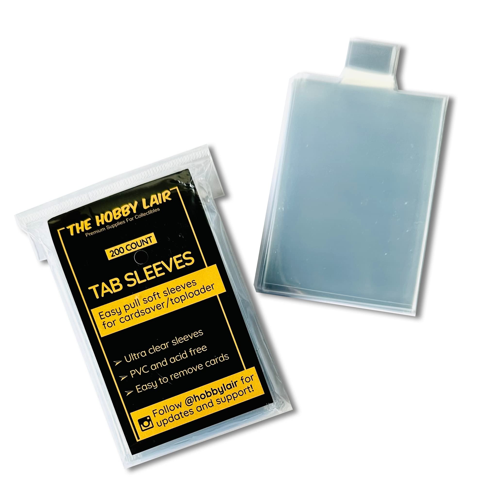 Amazon.com: Tabbed Sleeves for Top Loaders and Card Savers [200 Count] :  Toys & Games