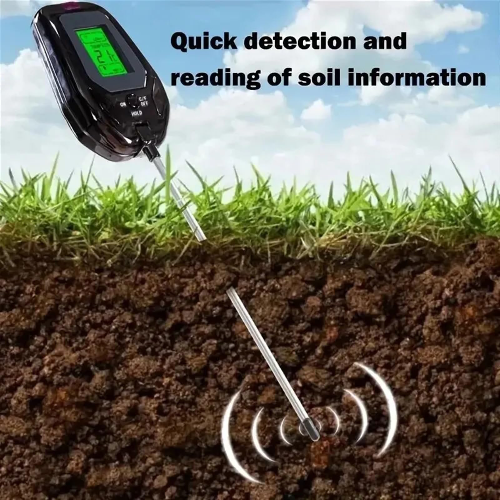 Compteur TDS, PH Mètre 5 En 1 Testeur De Sol Outil Détection Jardinage Pour Fleurs Et Plantes Surveillent L'humidité, La Température, Lumière, Le Niveau D'eau, Pour Les Tests Qualité ,pour eau potable