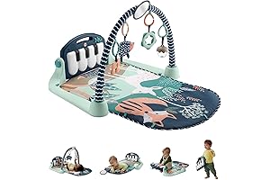 Fisher-Price Kick & Play Piano Gym: Hour-Long Entertainment for 3-Month-Olds