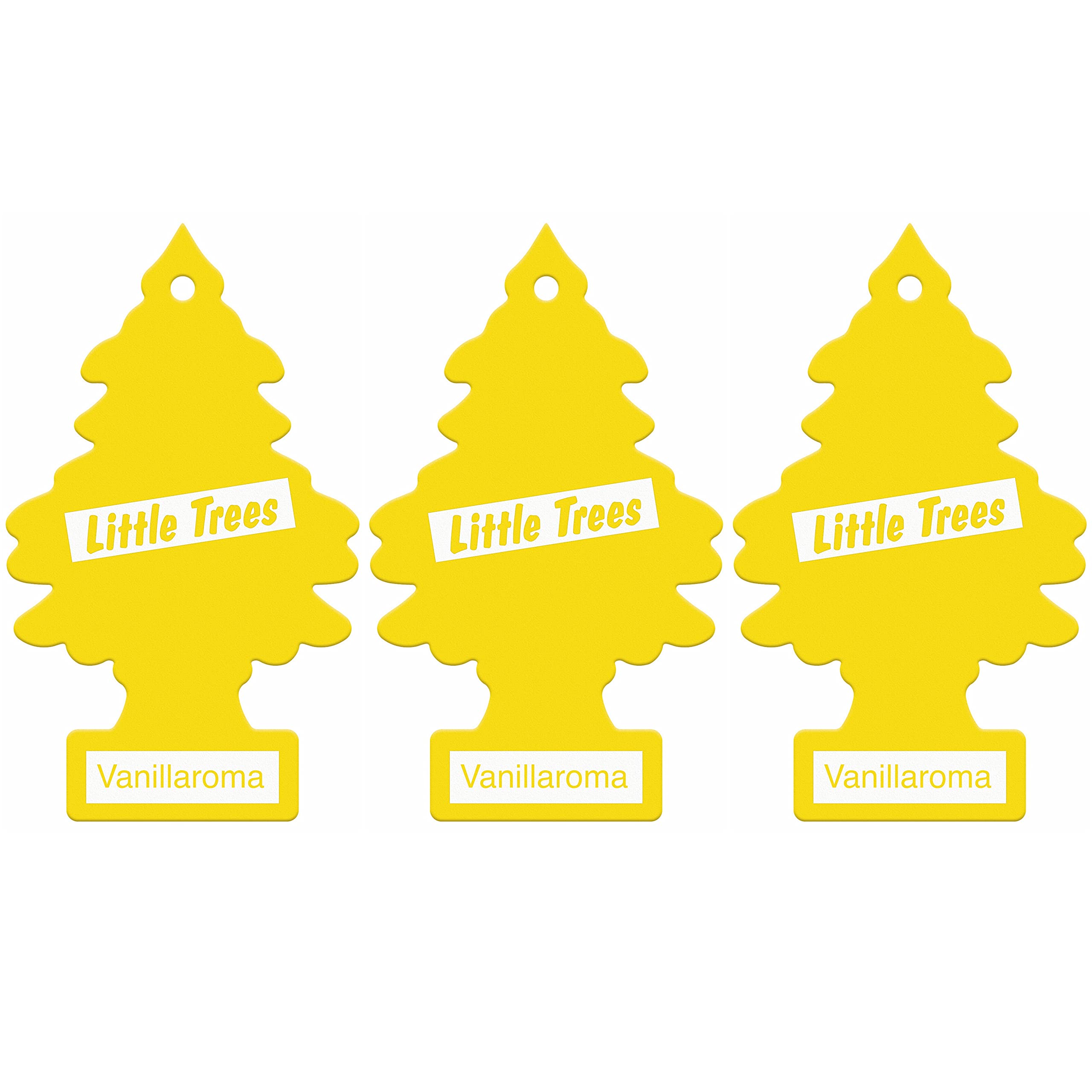 Little Trees Air Freshener Tree LTZ001 Vanillaroma Fragrance For Car Home Boat Caravan - Triple Pack, Vanilla