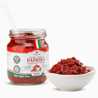 Hungarian Paprika Paste, Sweet (210g/7.4oz) Certified Kosher, Imported from Kalocsa, Hungary