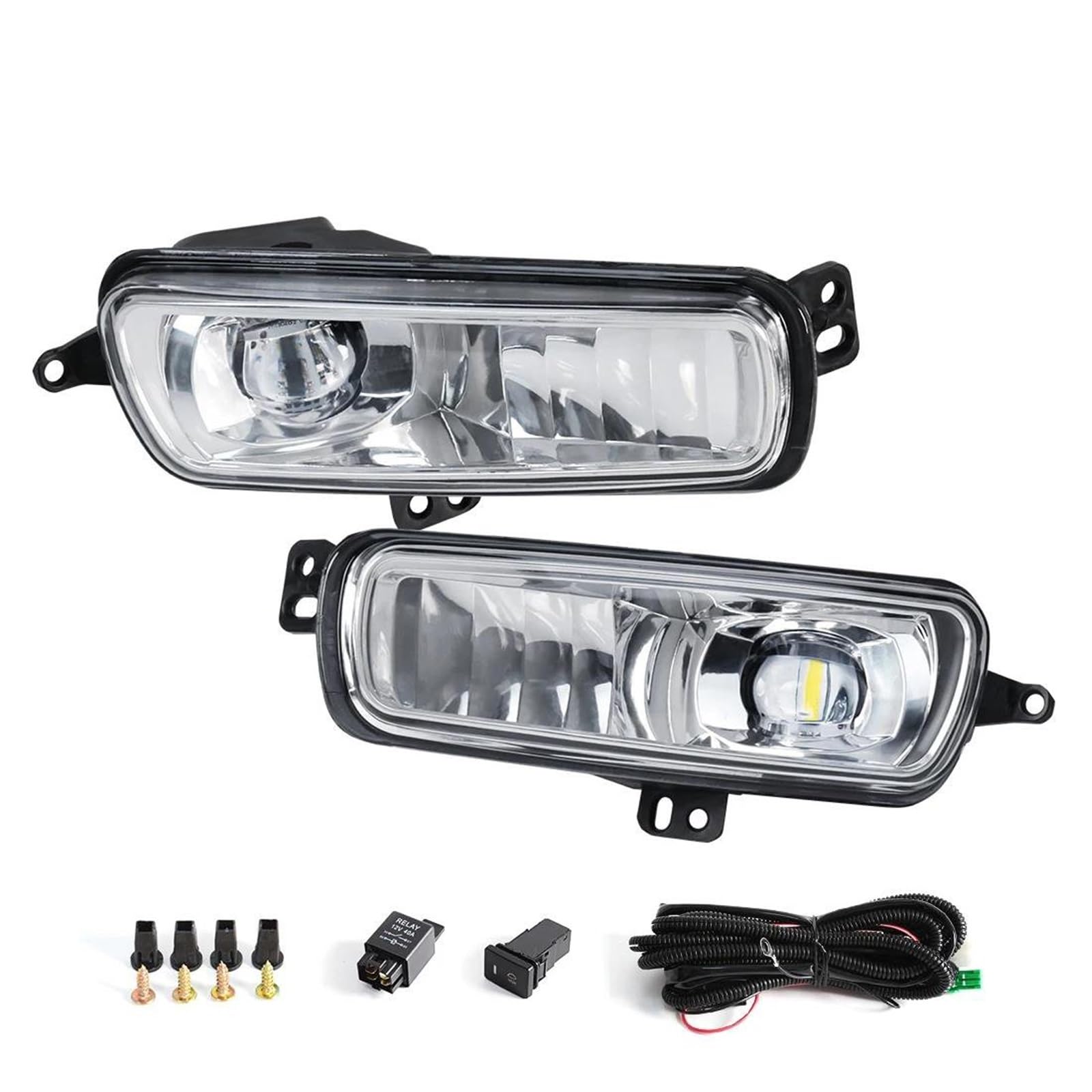 Feux antibrouillard LED pour Ford Focus 2015-2018 avec kit DRL feux de jour avant