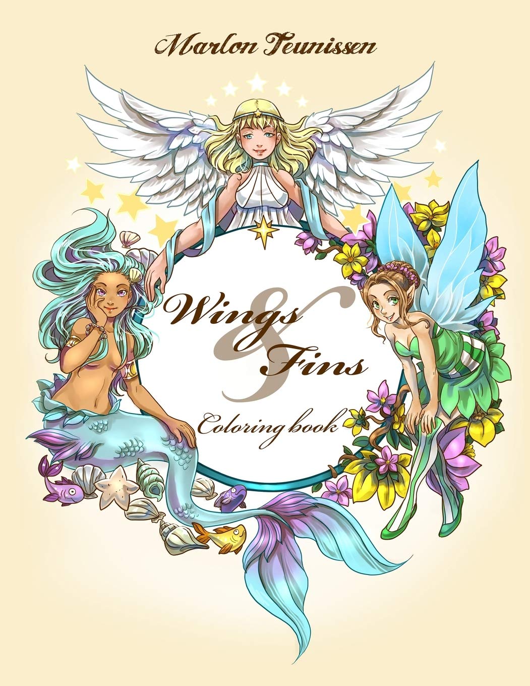 Wings and Fins Adult Coloring Book teunissen, marlon 9781456464448