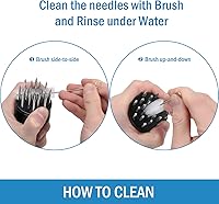 Vista 6 de Herramienta ablandadora de carne, acero inoxidable con agujas ultra afiladas, 24 cuchillas, herramienta ablandadora para ablandar carne de res