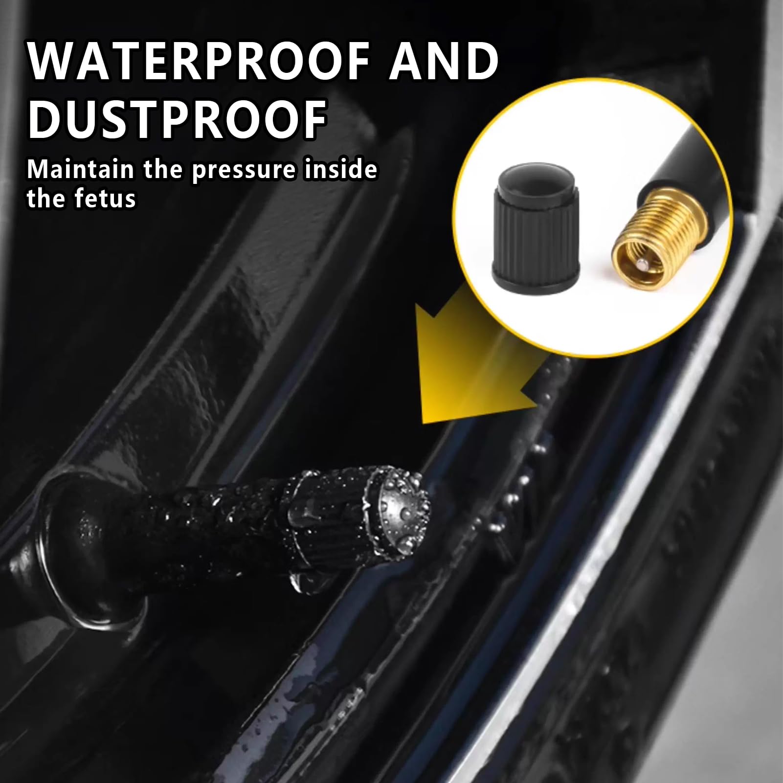 10 sztuk gumowych zaworów TR413 – wysokiej jakości zawory do opon w kolorze czarnym do samochodów, motocykli i quadów, gumowe zawory Snap-in do opon bezdętkowych, wysoka odporność na temperaturę