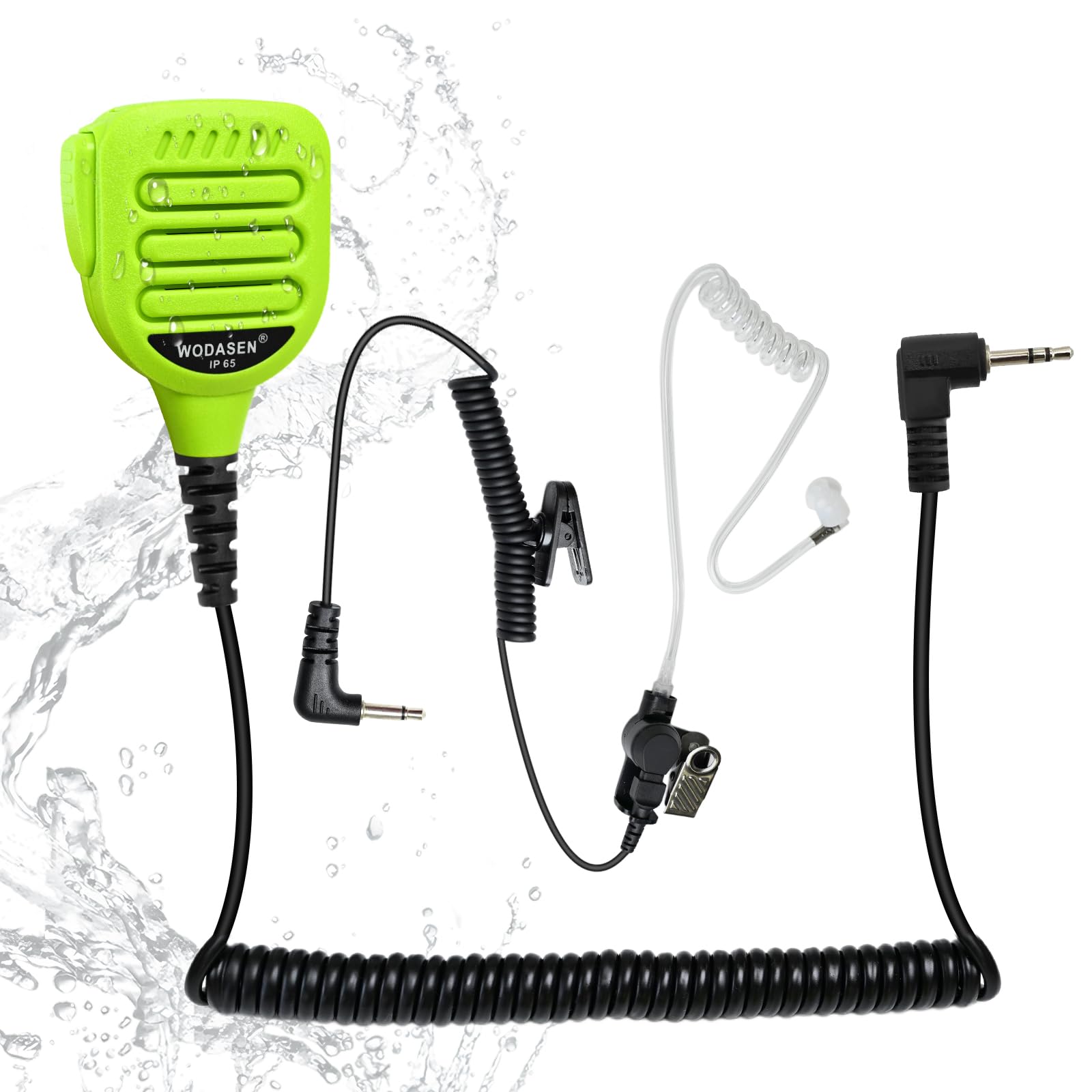 Photo 1 of WODASEN 2.5mm 1-Pin Speaker Microphone - Green
