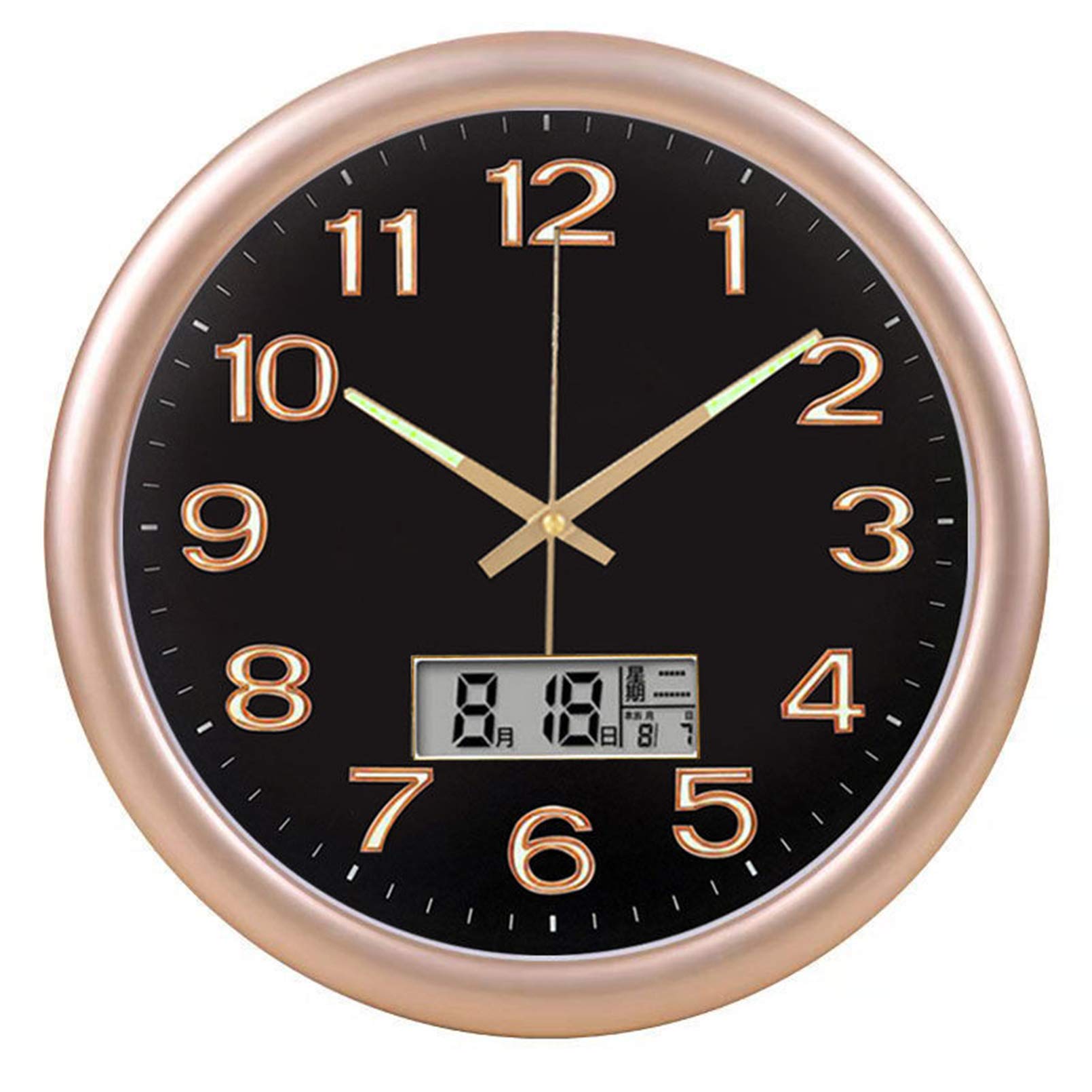Horloge murale simple ZJ tendance pour salon et décoration de chambre couleur C