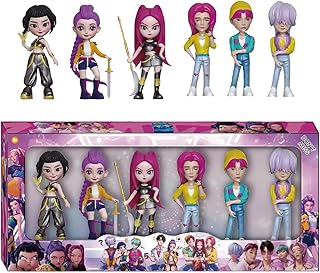 Comprar Genérico Set de Figuras Huntrix 6 Piezas – Muñecas Anime KKPop de Colección de De-Mon en PVC, Juguetes de Decoración para Regalo Original a Niños y Fans (#B)