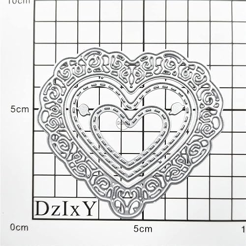 Miniatura 10 de DzIxY Troqueles de corte de metal con borde de encaje antiguo para kit de fabricación de tarjetas, troqueles de papel de relieve, plantillas de