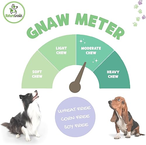 Miniatura 4 de Nature Gnaws Cecina de pollo para perros, fabricada en los Estados Unidos, golosinas masticables naturales de primera calidad para perros, sin