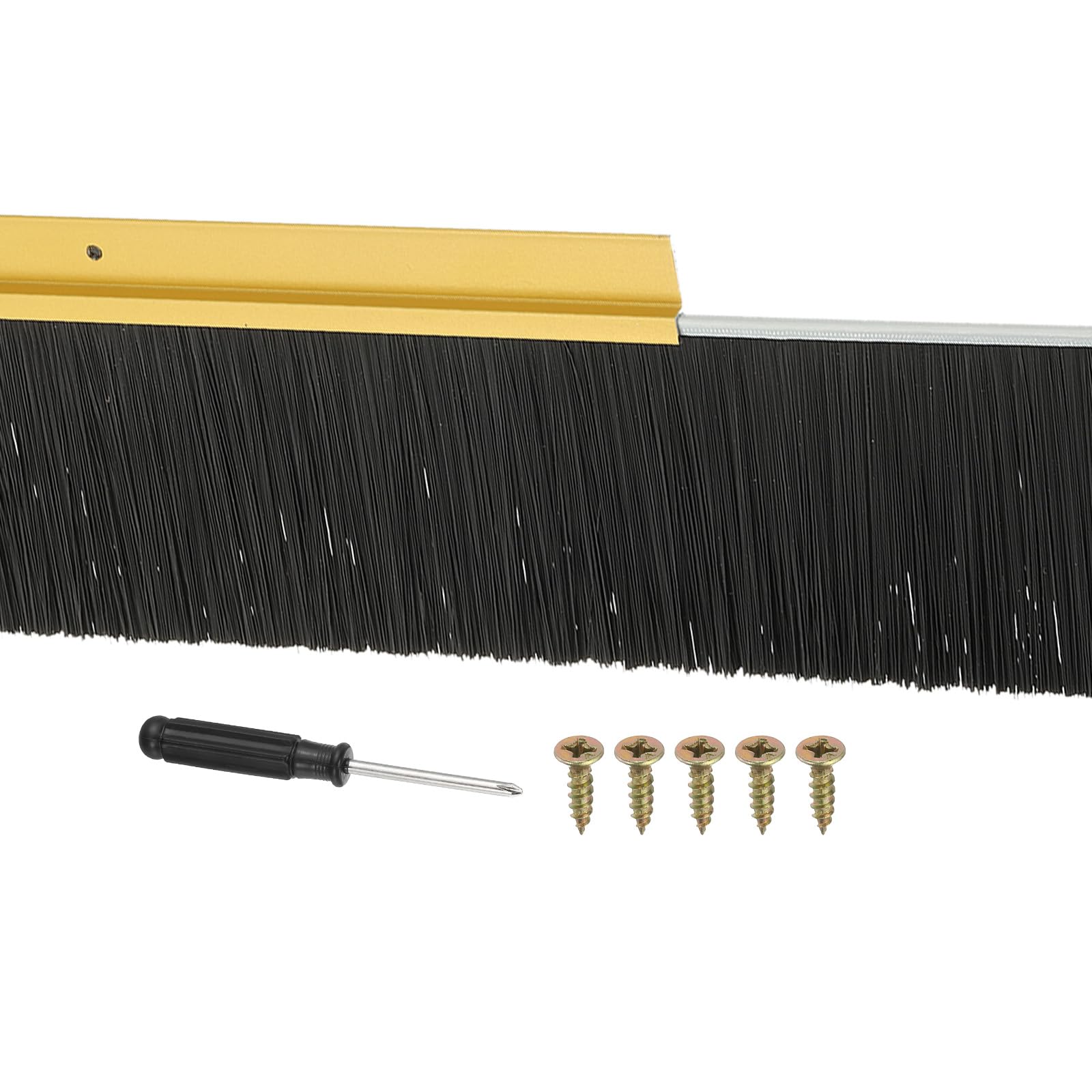 PATIKIL Door Brush Sweeps 3.54" Bristles x 47.24" Long