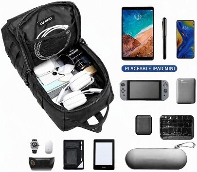 OZUKO Crossbody Sling Backpack, Tactical Casual Shoulder Bag