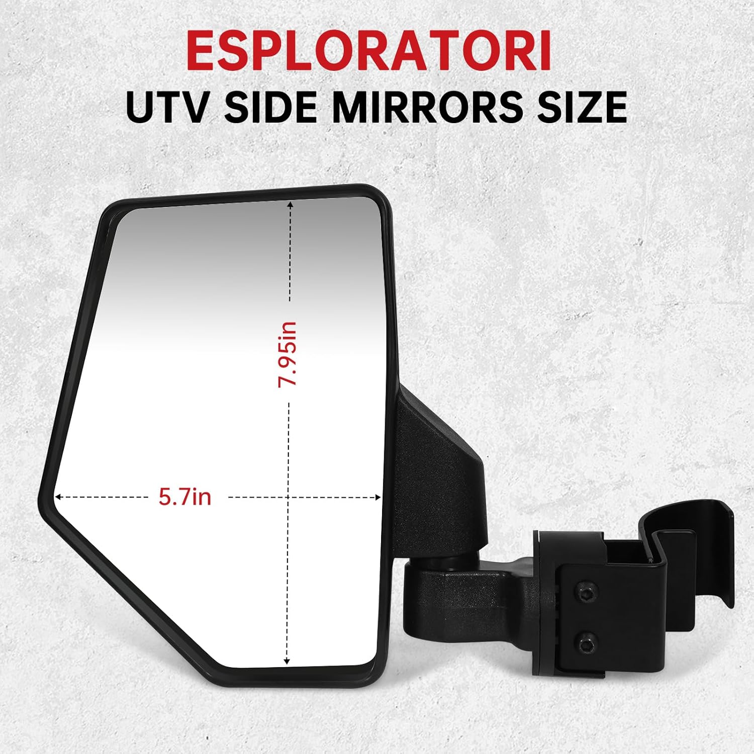 UTV side mirrors, Upgraded Large Ranger Side Mirrors Compatible with Polaris Ranger 570 900 XP 1000 2015-2024 Can Am Defender Maverick CFMOTO UFORCE Polaris RZR and More